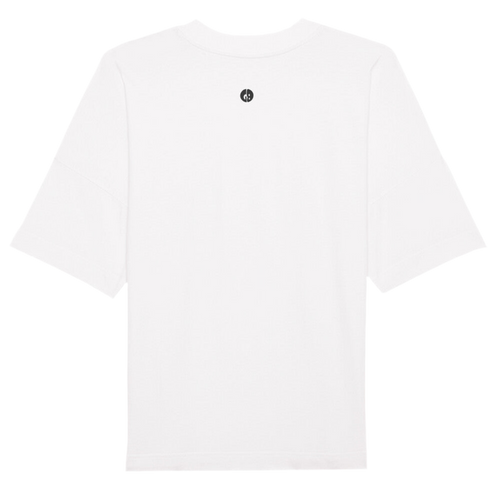 "purple eyes" White Oversized Tee