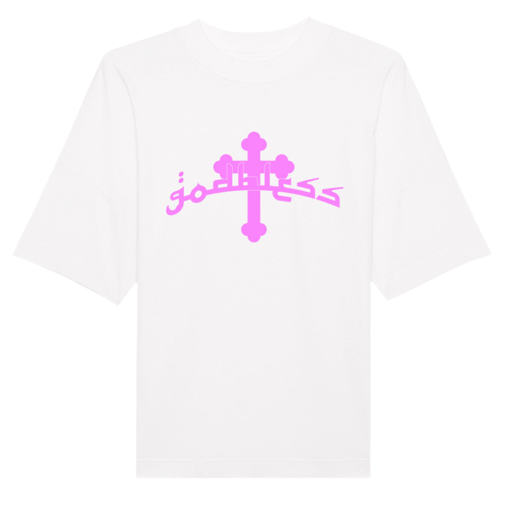 "pink cross" Oversized Tee