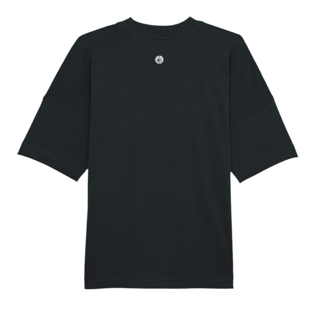 "purple eyes" Black Oversized Tee