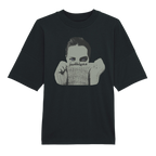 "purple eyes" Black Oversized Tee